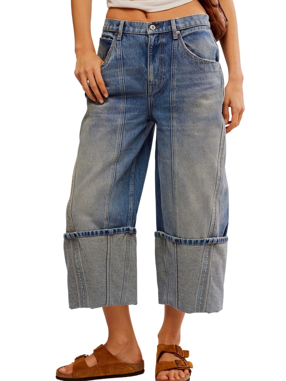 We The Free Olsen Cuffed Barrel Jeans